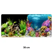 SETAŞ PLASTİK POSTER 8075/9024 SİYAH BİTKİ MERCAN 15 METRE x 30 CM