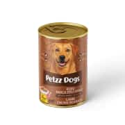 PetzzDogs Kuzu Etli Yetişkin Köpek Konservesi 400 gr 12'li