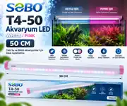 SOBO T4-50 White Su Altı /Pink Akvaryum LED Beyaz/Pembe 50 CM