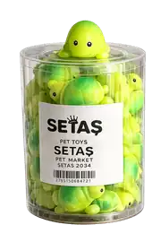 Setaş Pet Toys Kaplumbağa Sesli Kedi Köpek Oyuncağı 25'li