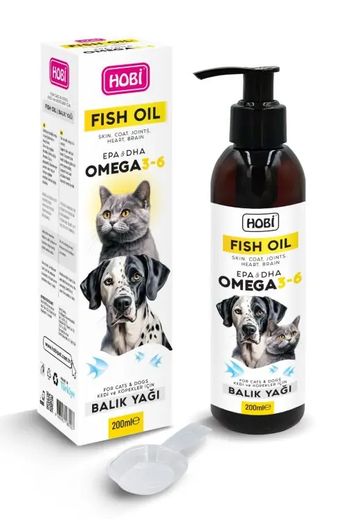 Ürün görseli: Kedi ve Köpekler İçin Balık Yağı 200ml