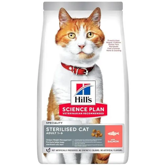 Ürün görseli: Hill's Somonlu 10 kg Kısırlaştırılmış Yetişkin Kedi Maması