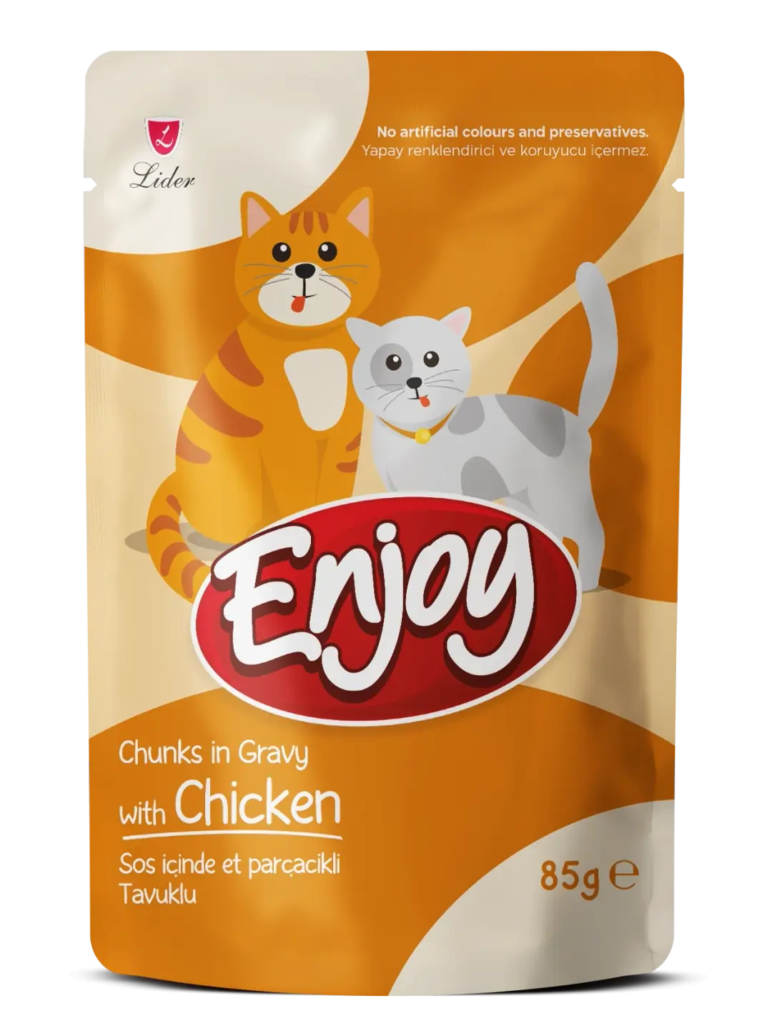 Ürün görseli: Enjoy Pouch Tavuk Etli Yaş Kedi Maması 85 Gr 
