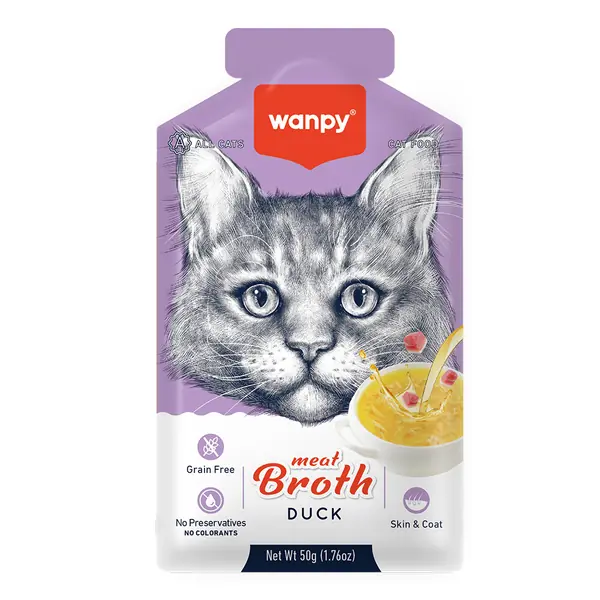Ürün görseli: Wanpy Kediler için Ördek Eti Çorbası 50g 