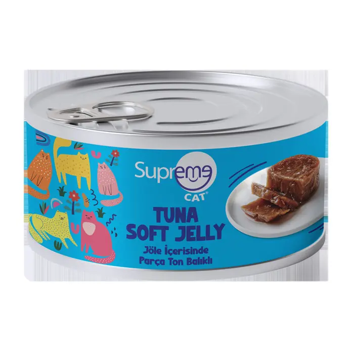 Ürün görseli: Supreme Parça Ton Balıklı Kedi Konserve 85 Gr 24'lü