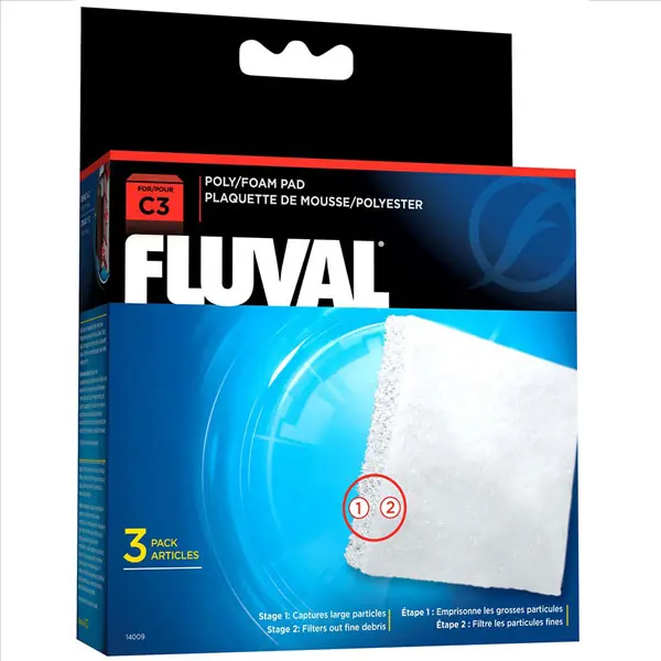 Ürün görseli: Fluval C3 Filtre Süngeri (3 Lü)