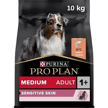 Ürün görseli: Pro Plan Sensitive Medium Somonlu 10 kg Orta Irk Yetişkin Köpek Maması