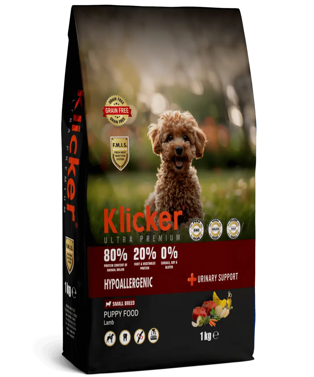Ürün görseli: Klicker Kuzu Etli Mini Irk Yavru Köpek Maması 1 kg