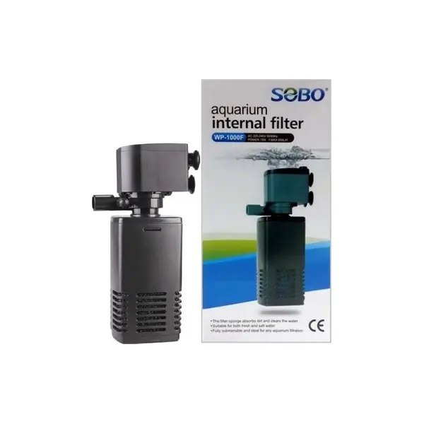 Ürün görseli: Sobo WP-1000F 650 lt/s 15 W Akvaryum İç Filtre