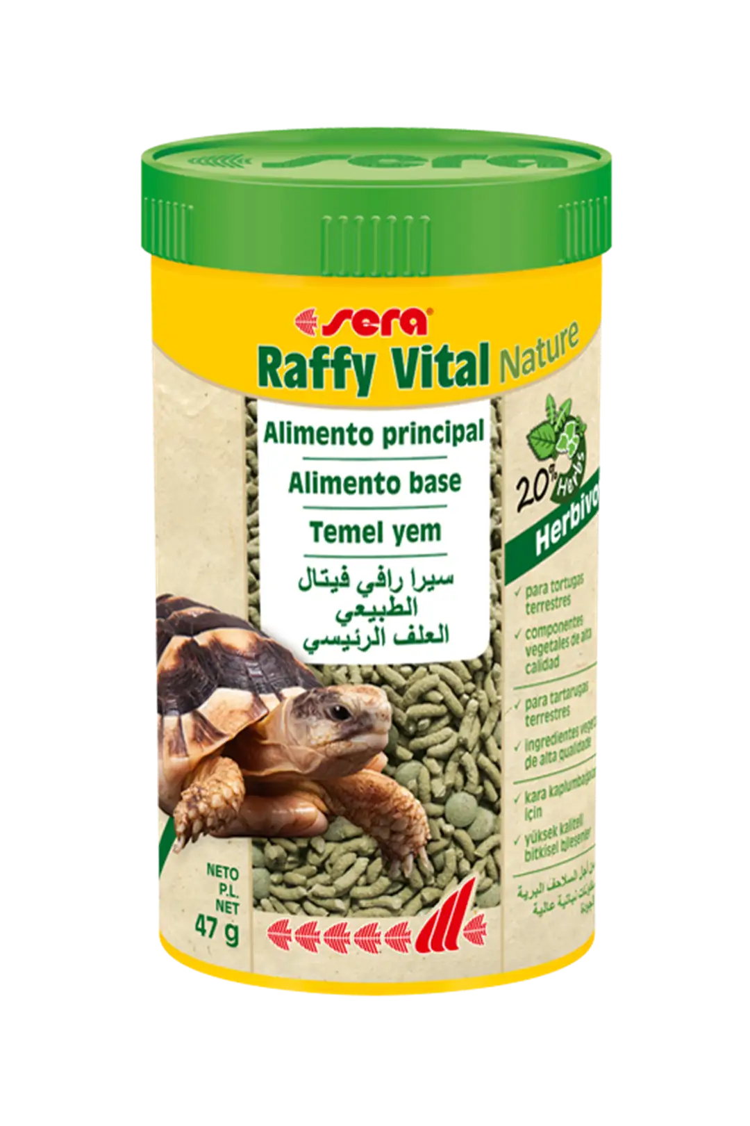 Ürün görseli: Sera Raffy Vital Nature Sticks Kaplumbağa Yemi 250 Ml - 47 Gr