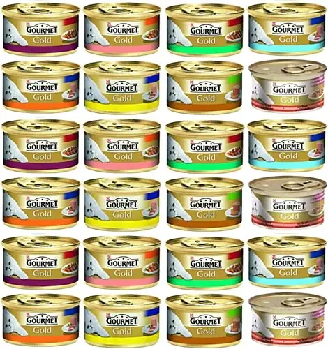 Ürün görseli: Gourmet Gold Karışık 85 gr 24'lü Yetişkin Konserve Kedi Maması