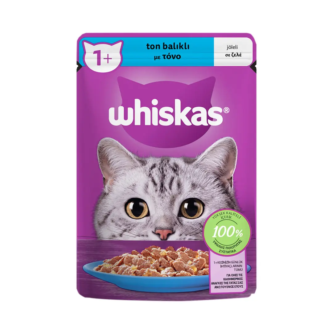 Ürün görseli: Whiskas Ton Balıklı Poşet Yaş Mama 85 G