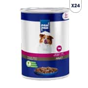 Paw Paw Sığır Etli Yetişkin Köpek Konserve Maması 400 gr 24'lü