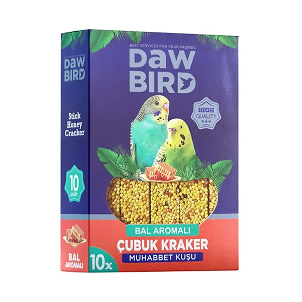 Ürün görseli: DAWBIRD 10 LU KUŞ KRAKER BAL AROMALI