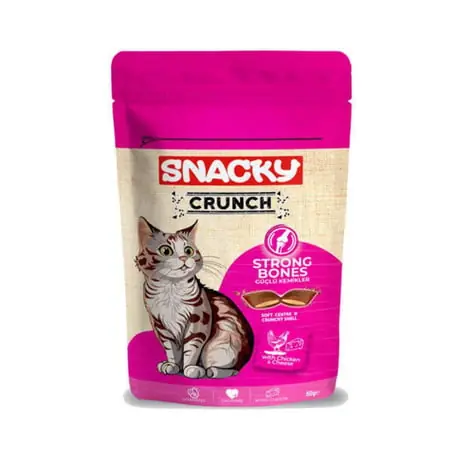 Ürün görseli: Snacky Kedi Crunch Ödül Strong Tavuk-Peynir 60gr