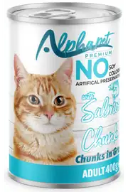 Alphapet Somonlu Parça Etli Yetişkin Kedi Konserve 400gr