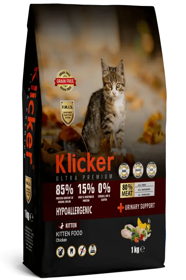 Klicker Tavuklu Yavru Kedi Maması 1 Kg