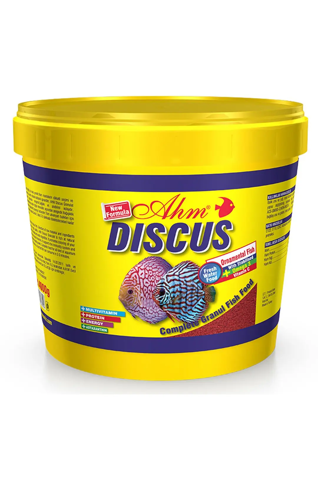 Ürün görseli: Ahm Discus Granulat 4 kg Granül Balık Yemi