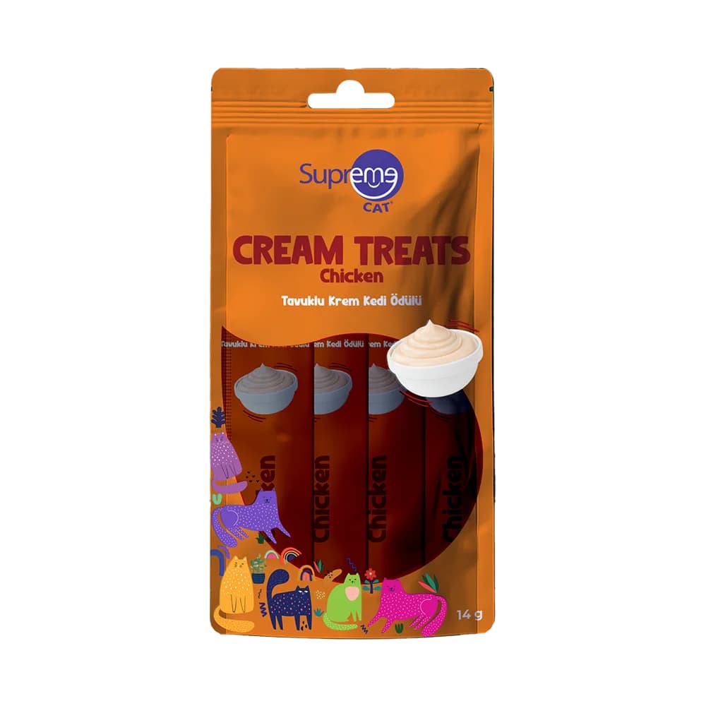 Ürün görseli: Supreme Tavuklu Sıvı Kedi Ödül Maması 4x14 Gr