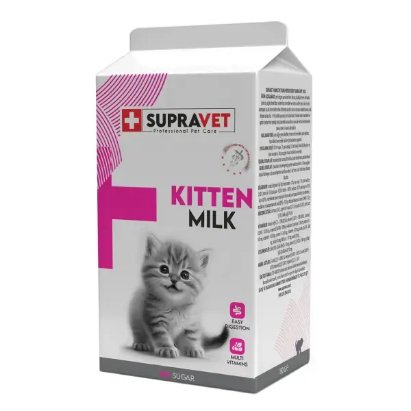 Ürün görseli: Supravet Kitten Milk Taurinli 150 gr Hamile ve Yavru Kedi Süt Tozu