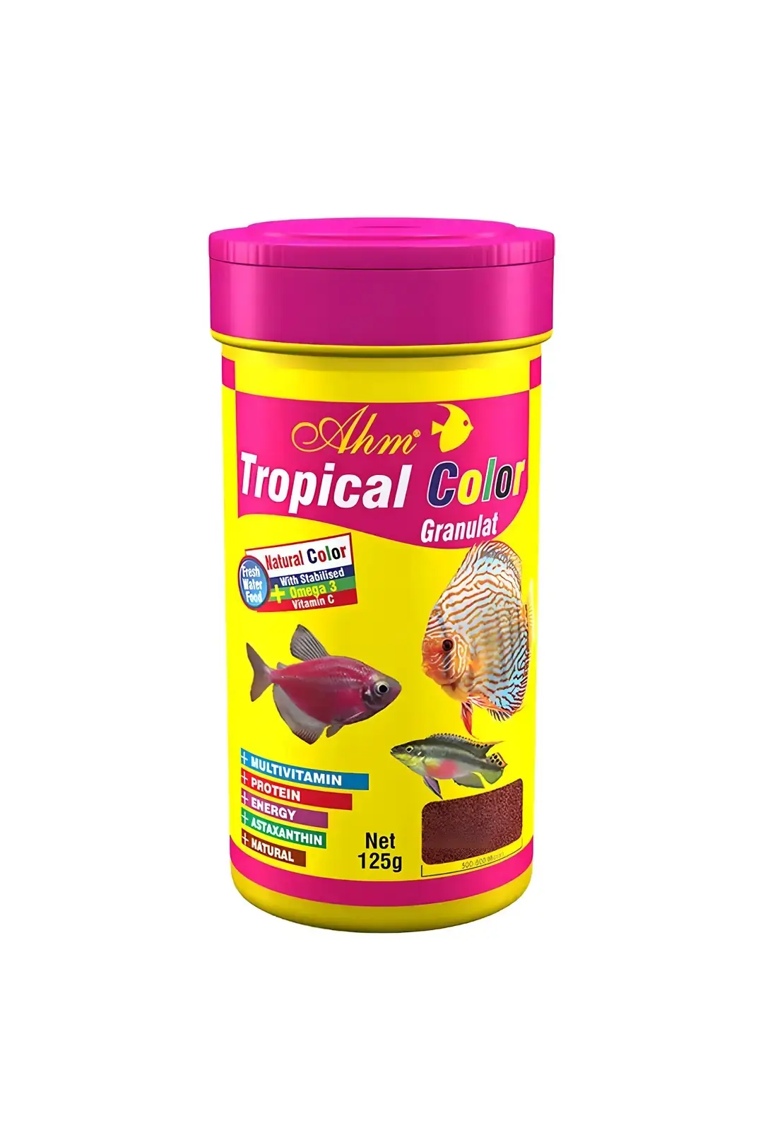 Ürün görseli: Ahm Tropical Colour Granulat 100 ml Balık Yemi