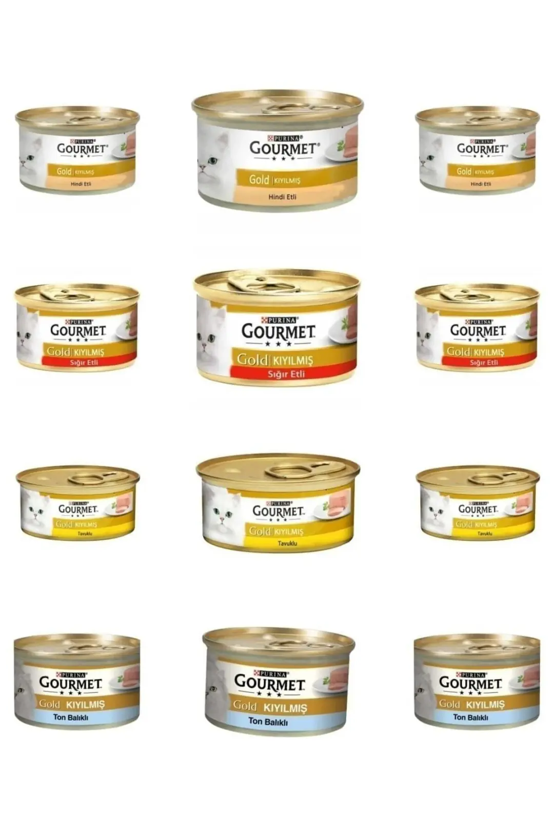 Ürün görseli: Gourmet Gold Karışık Kıyılmış 85 gr 24'lü Yetişkin Konserve Kedi Maması