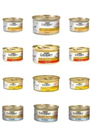 Gourmet Gold Karışık Kıyılmış 85 gr 24'lü Yetişkin Konserve Kedi Maması