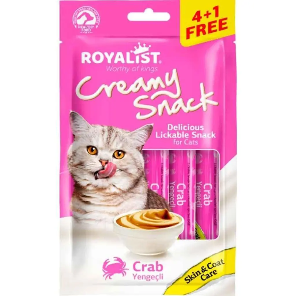 Ürün görseli: Royalist Yengeçli Krema Kedi Ödülü 5X15 Gr