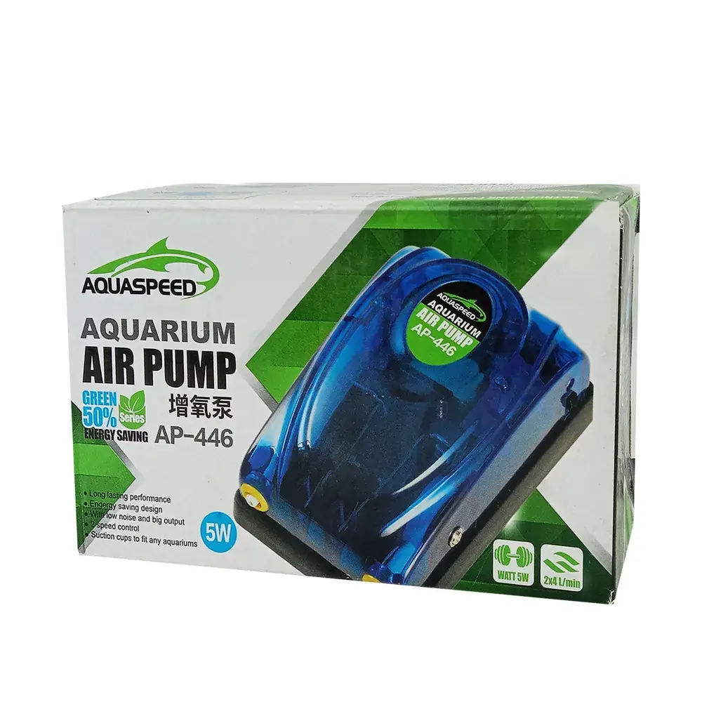 Ürün görseli: Aquaspeed Çift Çıkışlı Hava Motoru 5 W 2x4 L 