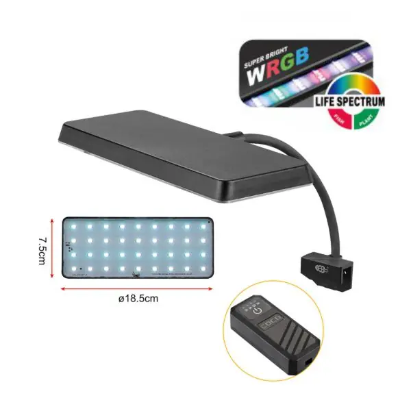 Ürün görseli: Coco 13W Yön Ayar Led Akvaryum Aydınlatma 75x185 Mm
