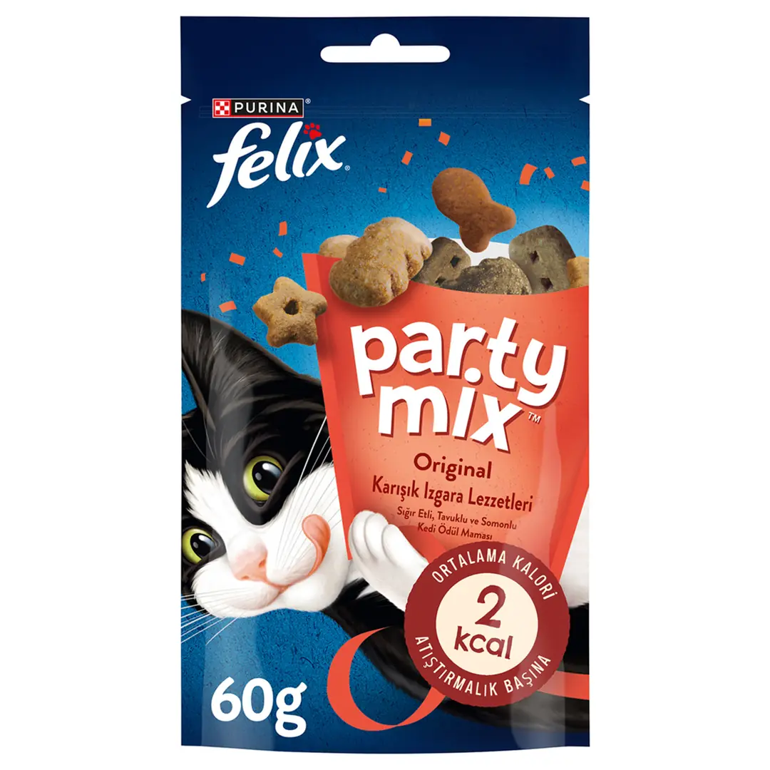 Ürün görseli: Felix Party Mix Izgara Karışımı 60 gr Kedi Ödül Maması