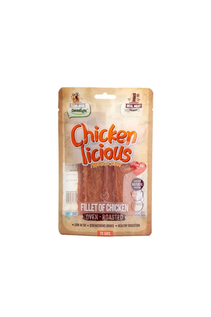 Ürün görseli: Dentalight Chicken Fillet Tavuk Etli Köpek Ödül Maması 70 Gr