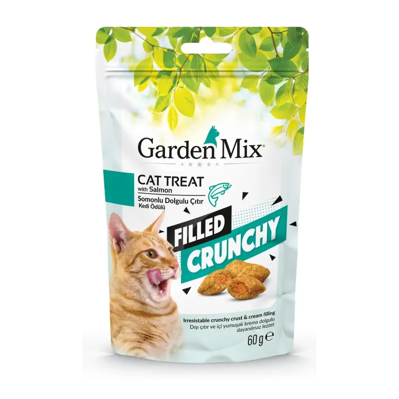 Ürün görseli: Garden Mix Somonlu İçi Dolgulu Kedi Ödülü 60gr