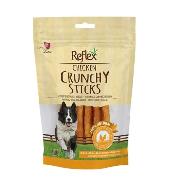 Ürün görseli: Reflex Tavuklu Çıtır Köpek Ödül Çubuğu 80gr