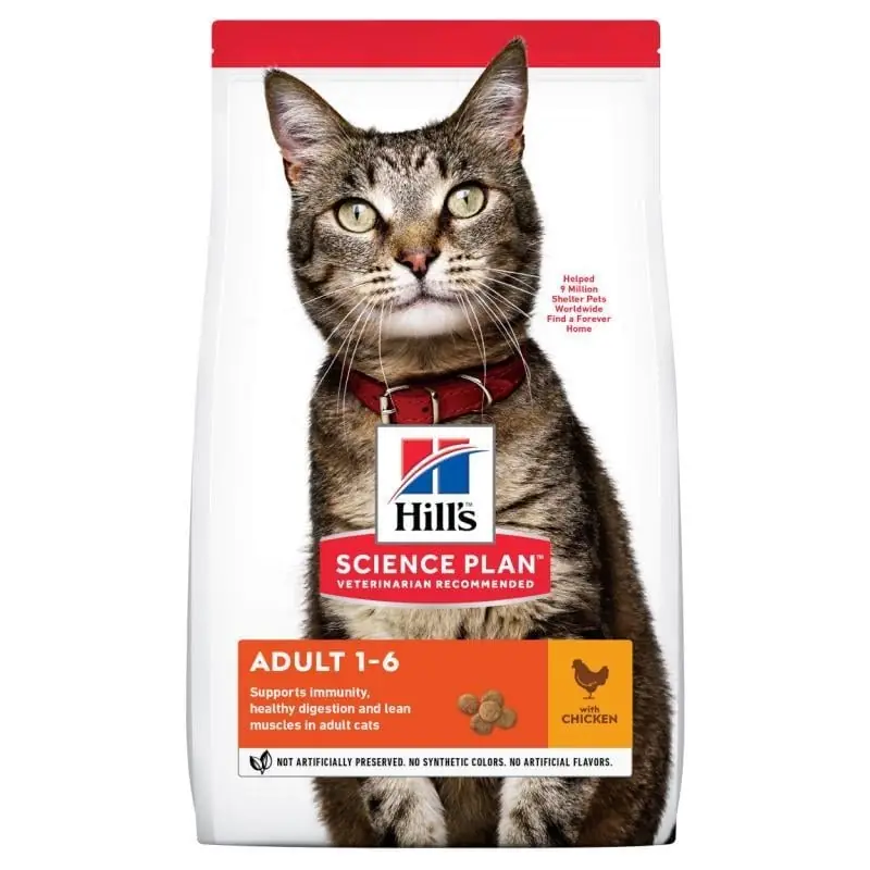 Ürün görseli: Hill's Adult Optimal Care Kuzu Etli ve Pirinçli 10 kg Yetişkin Kuru Kedi Maması