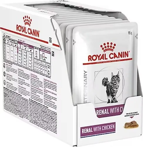 Ürün görseli: Royal Canin Renal Tavuklu Yaş Kedi Maması 12X85 Gr.