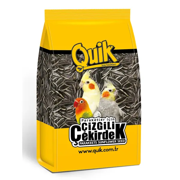 Ürün görseli: Quik Çizgili Paraket Çekirdeği 500 gr 12 Adet