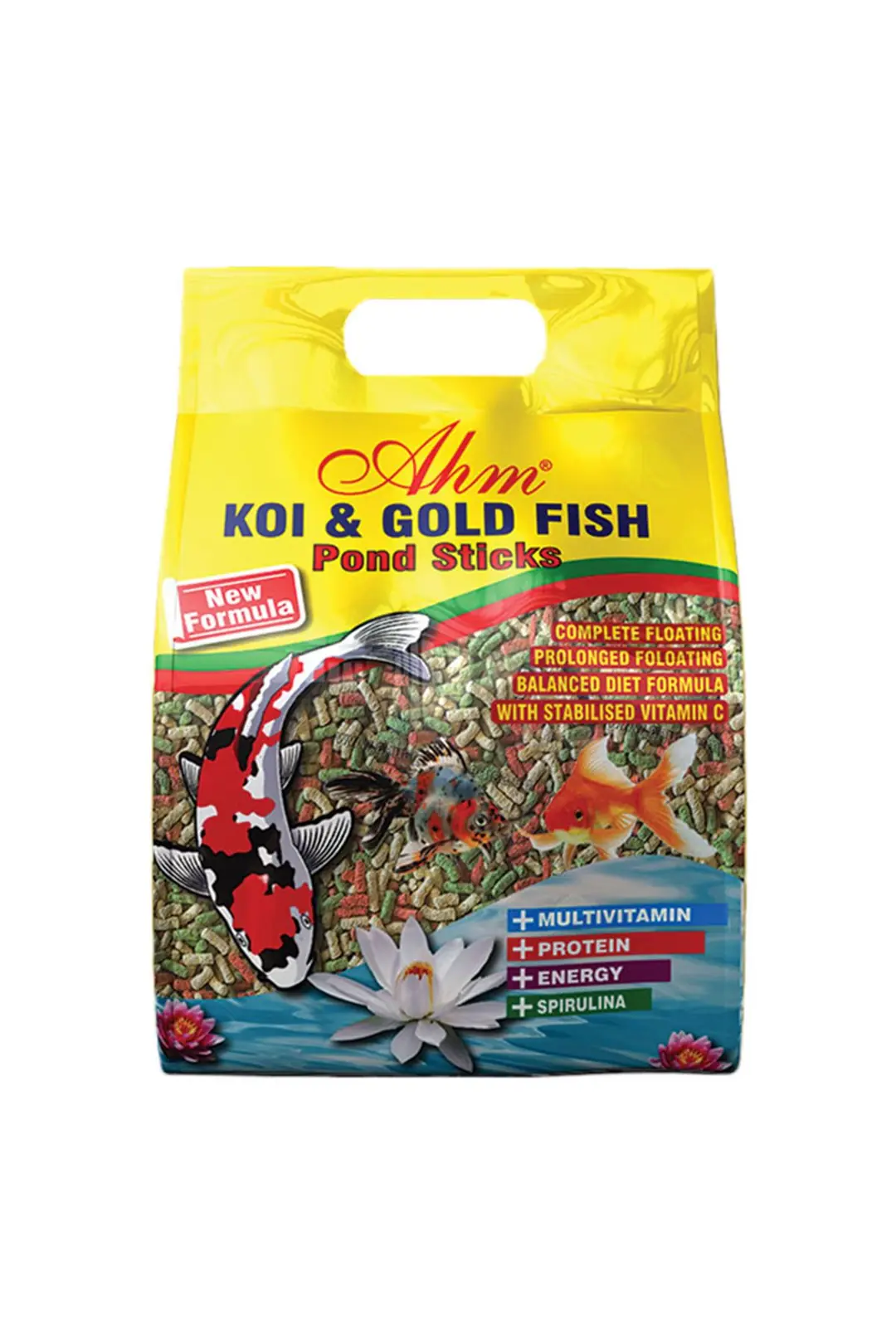 Ürün görseli: Ahm Koi Gold Fish Mix Sticks 1 kg Balık Yemi