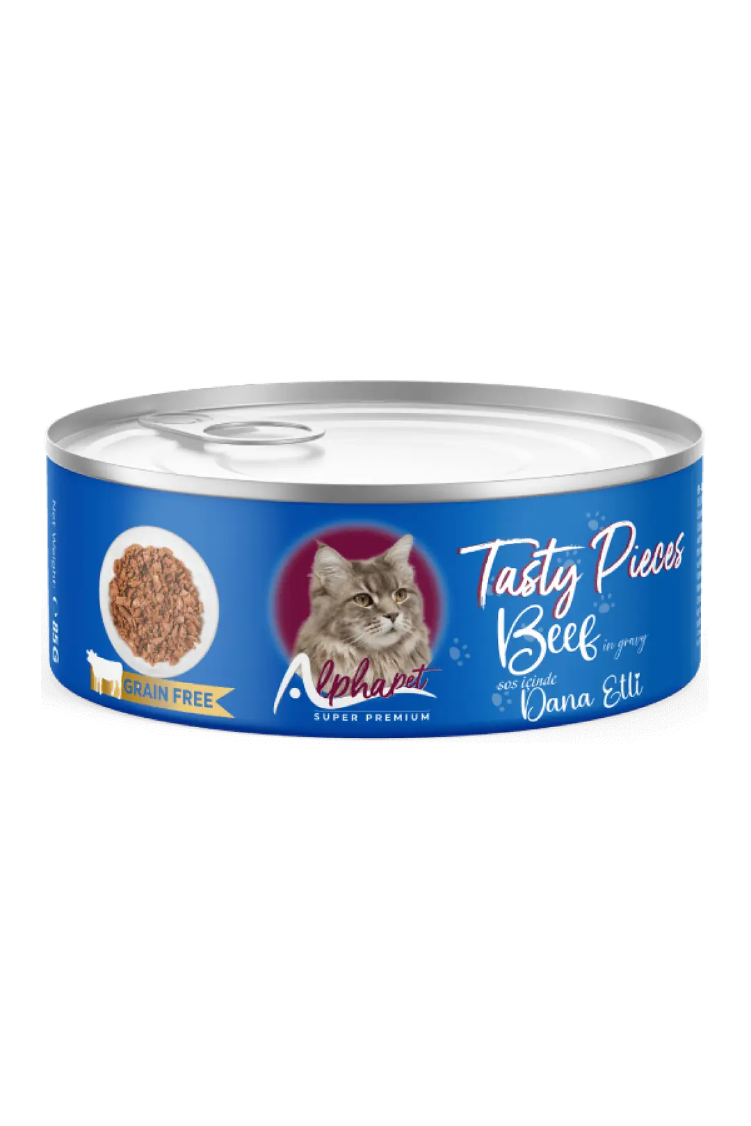 Ürün görseli: Alpha Pet Yetişkin Kedi Soslu Gourmet Biftekli 100 Gr. 24'lü