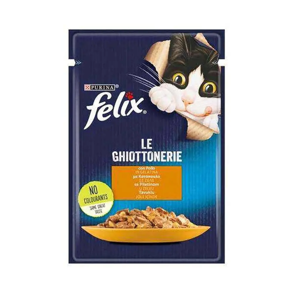 Ürün görseli: Felix Pouch Junior Tavuk Etli Yavru Yaş Kedi Maması 85 Gr
