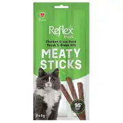 Reflex Cat Stick Tavuk ve Ördek Etli Tahılsız Kedi Ödül Çubukları 5 Gr x 3 Stick