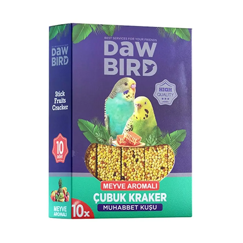Ürün görseli: DAWBIRD 10 LU KUŞ KRAKER MEYVE AROMALI
