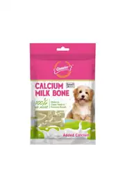 Gnawlers Kalsiyumlu Sütlü Köpek Ödül Kemiği 5cm (30'lu) (S)