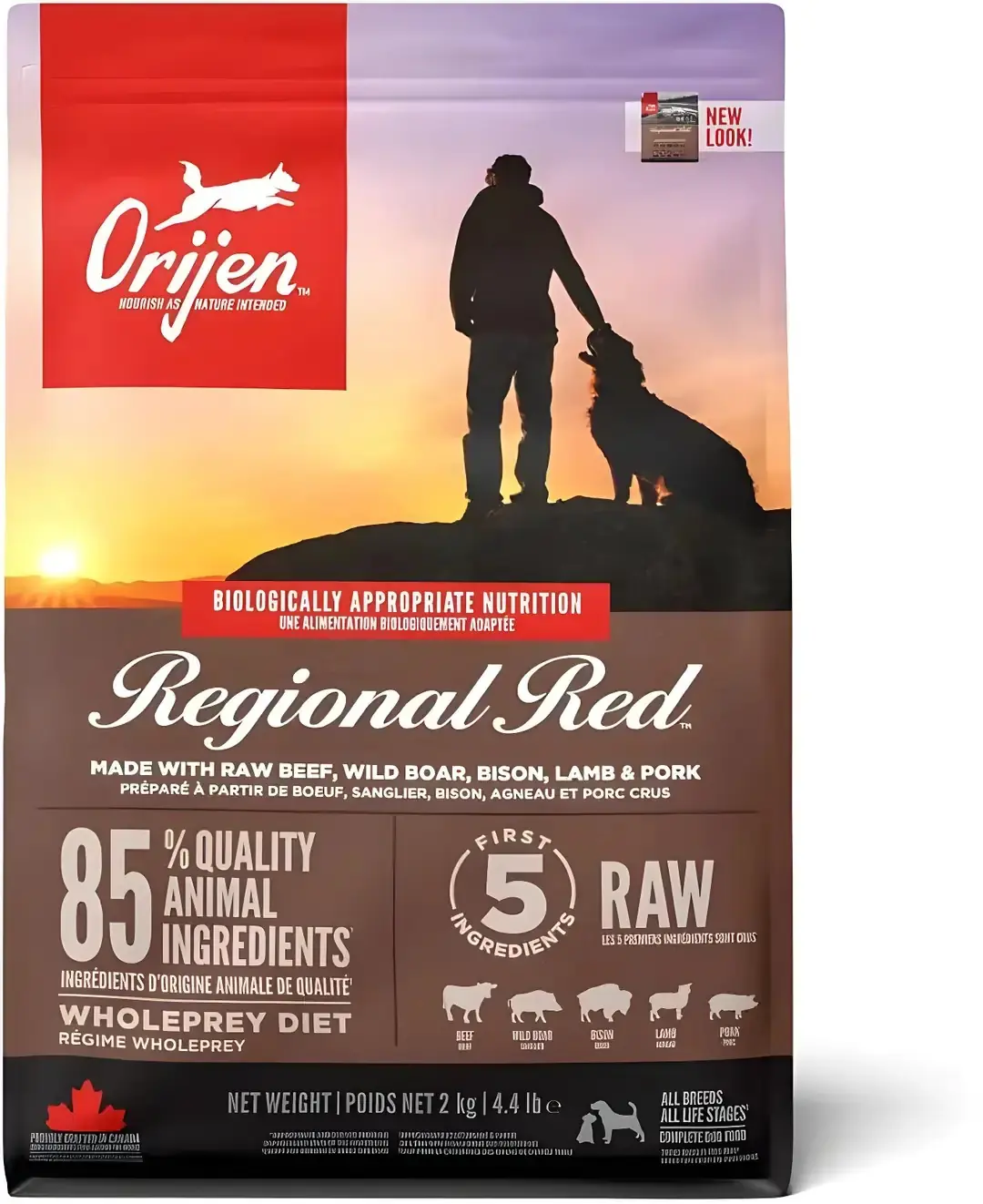Ürün görseli: Orijen Regional Red Tahılsız 2 kg Yetişkin Köpek Maması