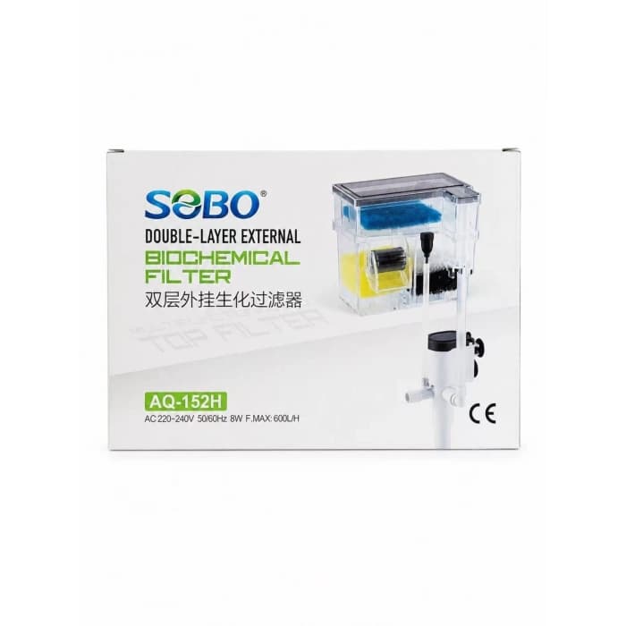 Ürün görseli: Sobo AQ-152H Bio Askı Filtre 8 Wt 600 L/H