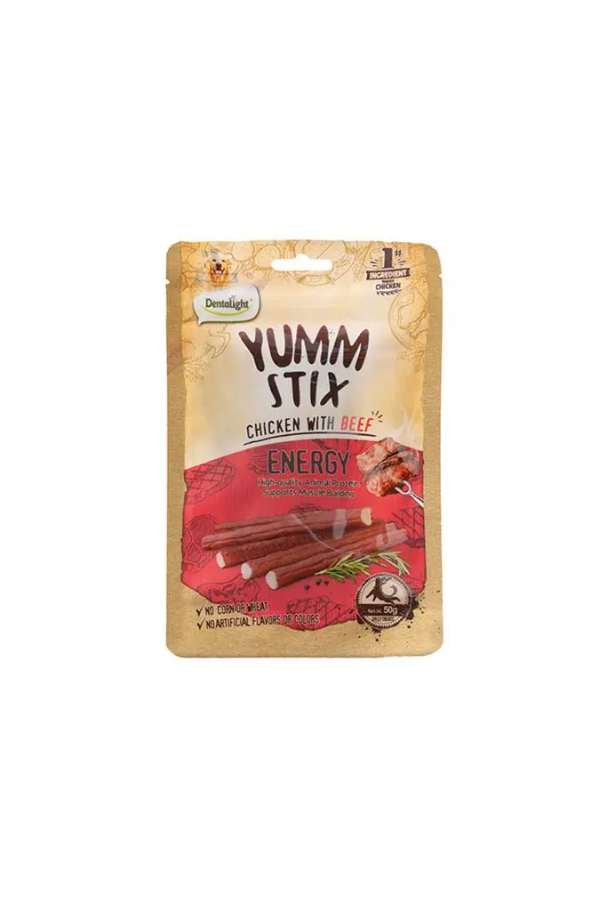 Ürün görseli: Dentalight Yumm Stick Energy Chicken With Beef 50g