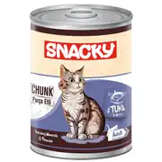 Snacky 12'li Koli-400 gr Chunk/Konserve Ton Balık.Yetiş.Kedi Konservesi