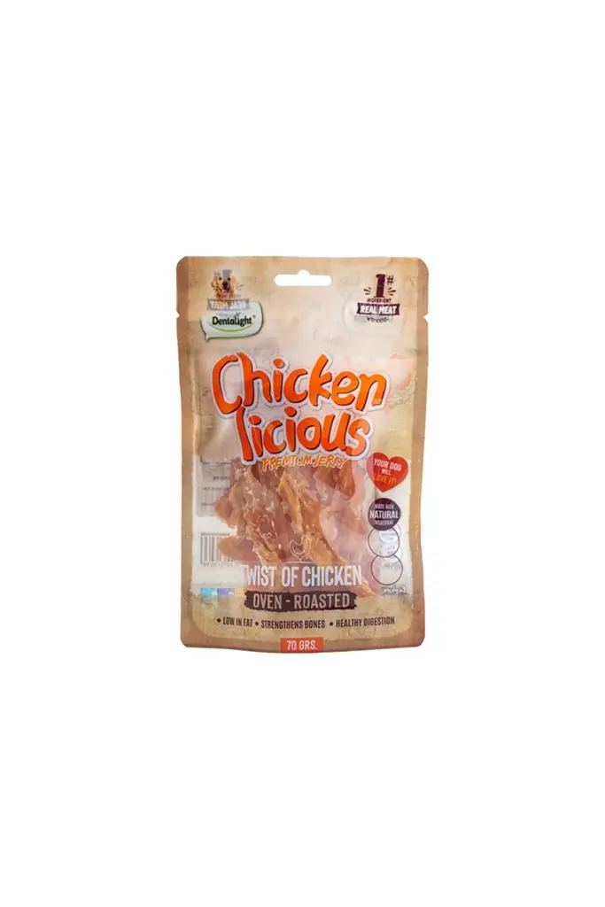 Dentalight Chicken Twist Tavuk Etli Köpek Ödül Burgu Çubuğu 70 Gr