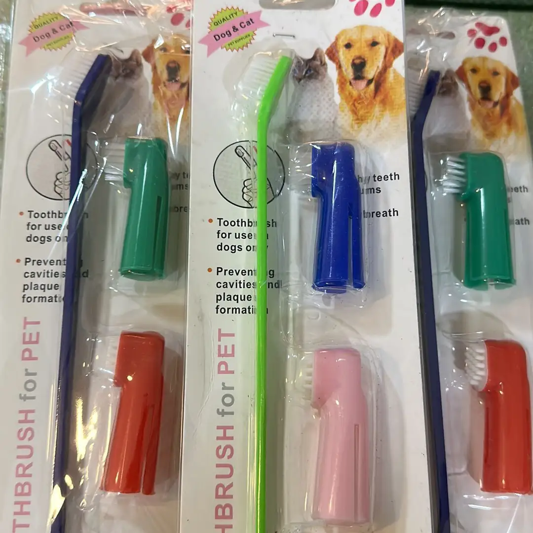 Ürün görseli: Setaş Kedi ve Köpekler İçin Diş Fırça Seti
