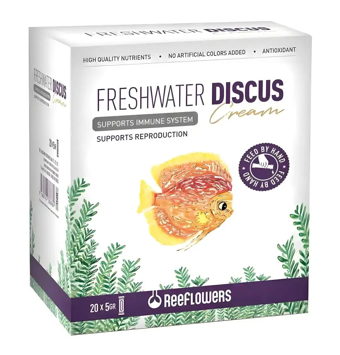 Reeflowers Freshwater Discus Cream 5gr X 20 reeflowers krema canlı yem